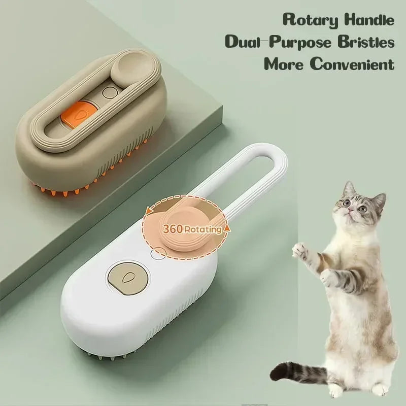 2-in-1 Steam Brush for Pets