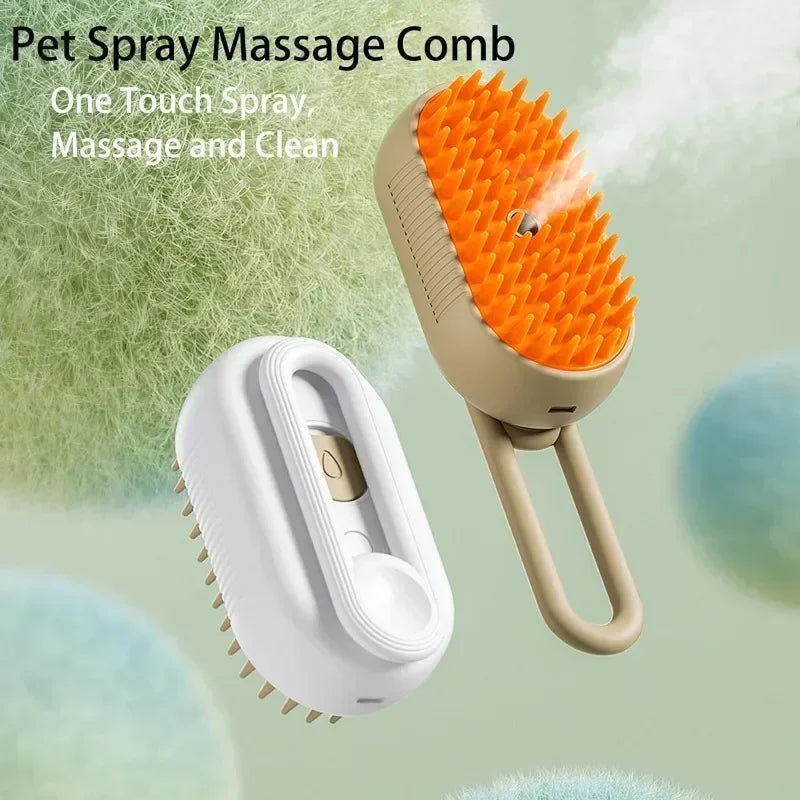 2-in-1 Steam Brush for Pets